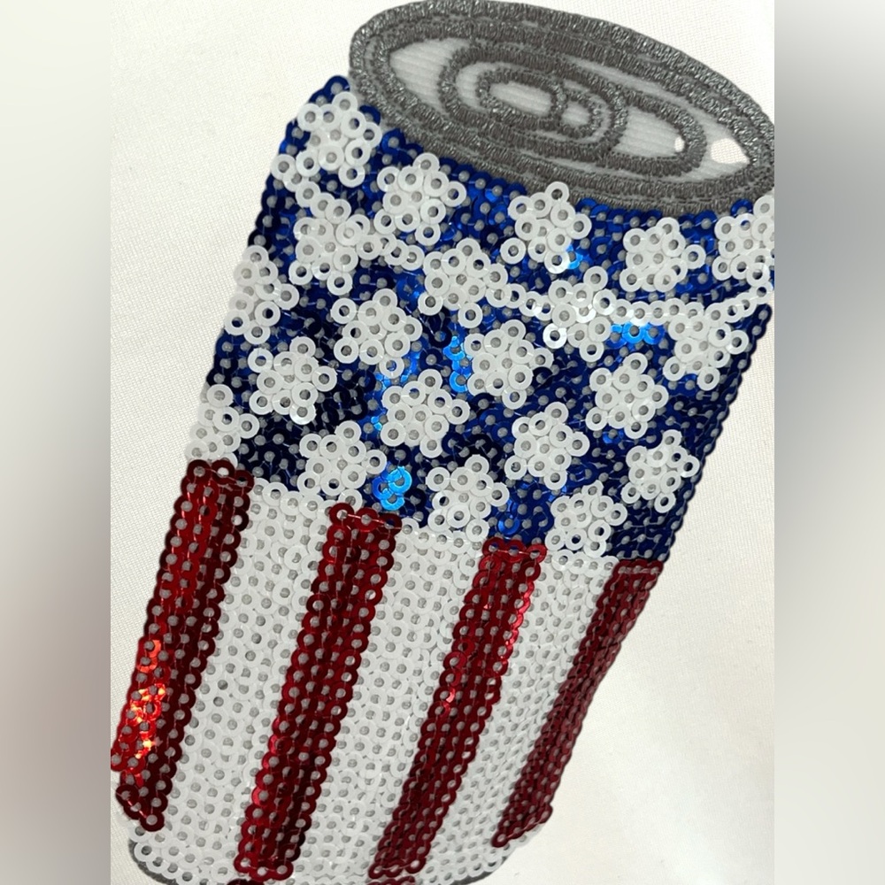 Cutest patriotic sequin “can” two piece short set S M L XL - Picture 9 of 12